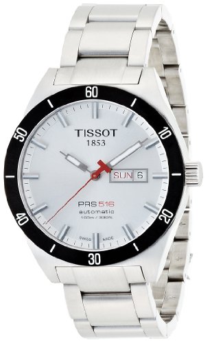 Tissot Men's T0444302103100 T-Sport PRS 516 Silver Day Date Dial Watch