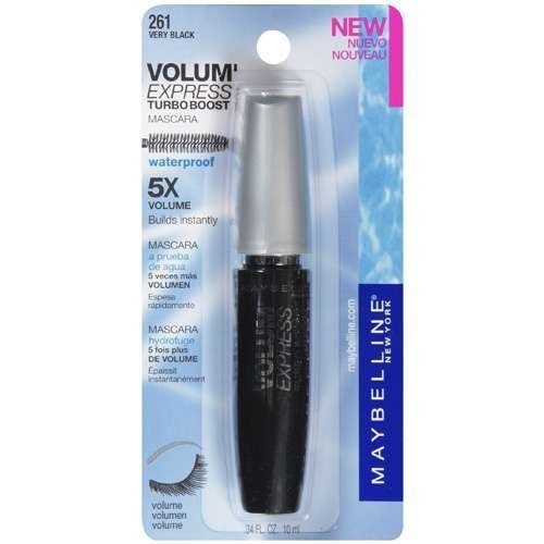 New Maybelline Volume Express Turbo Boost Waterproof Mascara 261 Very Black
