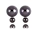 ThyWay 9 Pairs Fashion Assorted Color Double-faced Faux Simulated Pearl Stud Earrings For Women Girls(random color)