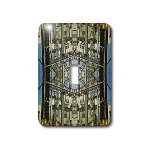 Jos Fauxtographee Abstract - Electrical Panel Outside mirrored with lots of detail - Light Switch Covers - single toggle switch
