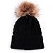 Baby Boys Girls Winter Knit Beanie Parent-Child Knit Cap Hat Family Crochet Ski Cap Black