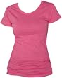 Heather Gray Solid color Classic Super soft 100% cotton longer womens and girls tee shirt.