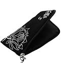 mumbi universal NEOPREN Zipper Tasche Handytasche FLOWER Power schwarz bis 12 x 6,5 x 1 cm wie iPhone 4S HTC Samsung LG Nokia Nikon etc.