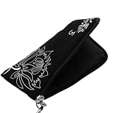 mumbi universal NEOPREN Zipper Tasche Handytasche FLOWER Power schwarz bis 12 x 6,5 x 1 cm wie iPhone 4S HTC Samsung LG Nokia Nikon etc.