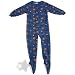 Sports Blue Footed Sleeper Pajamas for Boys