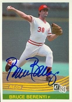 Bruce Berenyi Autographed/Hand Signed Baseball Card (Cincinnati Reds) 1984 Donruss #487