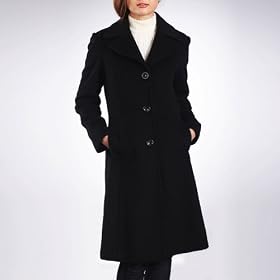 Jessie G. Women's Long Wool Blend Walking Coat