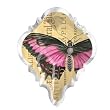 Pink Butterfly Fringe Studio Chandlier Crystal Drop Shape Magnet