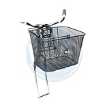 Wald 933 Front Mesh Quick Release Bicycle Basket (13 x 9.75 x 9, Black, 13X9.75X9)