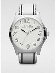 Marc by Marc Jacobs Leather White Dial Quartz Womens Watch - MBM1230