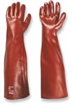 PVC-Handschuhe MEMPHIS 60 cm rot Gr. 10