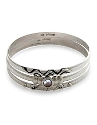 Pearl bangle bracelets, Java Trio (set of 3)