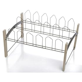 Homz Designer 9-Pair Shoe Rack