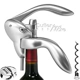 Metrokane Lever-Style Corkscrew- Silver