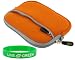 rooCASE Neoprene Sleeve (Orange) Case for iomega eGo Encrypt Plus 500 GB Portable Hard Drive 34514