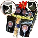 Rabbits - White New Zealand Rabbit - Coffee Gift Baskets - Coffee Gift Basket