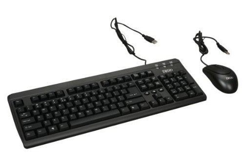 PIXXO USB 2 .0 Keyboard and Optical Mouse Combo, Black_Retail