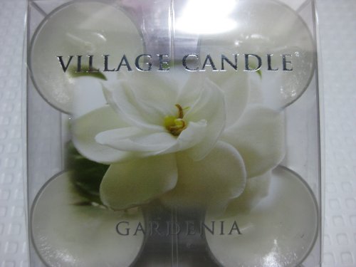 【VILLAGE CANDLE】ガーデニア　ティーライトサイズ10個入り１セット　MADE IN U.S.A