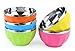 Bumud 5 Pack Kids Break-resistant Stainless Steel Bowl