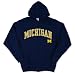 Michigan Wolverines Full-Zip Hooded Sweatshirt with Arch and Mascot