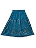 Designer Skirt Sequin Beaded Bohemian Gypsy Turquoise Peasant Skirts