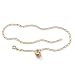 PalmBeach Jewelry 10k Gold Heart Charm Ankle Bracelet