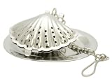 Sea Shell Stainless Steel Tea Infuser with Drip Tray