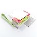 ATC Masione(TM) Apple iPhone 4/4S Credit Card Hard Shell Case Stand with Silicone Core + Screen Protector & Stylus (Wallet case Red+Yellow+Pink)