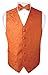 Men's Paisley Design Dress Vest Bow Tie BURNT ORANGE BOWTie Set