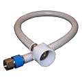 Lasco 10-2609 3/8-Inch Female Compression by Female Ballcock Plastic Nut by 9-Inch Flex Braided Vinyl Water Supply