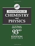 CRC Handbook of Chemistry and Physics, 93rd Edition (CRC Handbook of Chemistry & Physics)