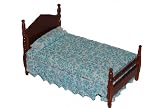 Bett aus Holz Puppenbett Puppe Miniatur für Puppenstube Puppenhaus Maßstab 1:12