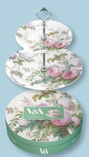 Crompton Rose 2 Tier Cake Stand in Gift Box