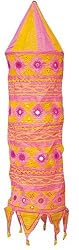 Lampshades Multicolored Applique Embroidered Fabric Indian-Style (clamp157)