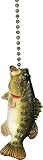 Large Mouth Bass Resin Ceiling Fan Light Lamp Pull