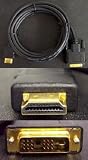 15 Ft HDMI to DVI Digital Video Cable, Gold-Plated HDCP Compliant