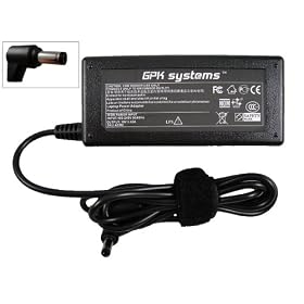 GPK 65w Power Adapter for Emachines E520-2496 E520-2813 E520-2890 E520-2962 E525-2051 E525-2140 E525-2147 E525-2200... by 