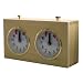 Wooden Chess and Game Mechanical Clock