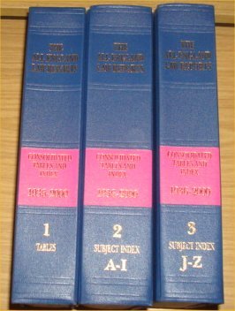 All England Law Reports Consolidated Index 1936-2000