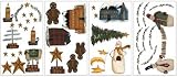 Country Holidays Christmas Snowman Wall Decor Stickers
