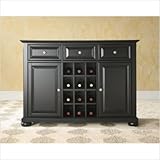 Crosley Furniture Alexandria Buffet Server , Sideboard Cabinet in Black Fin ....