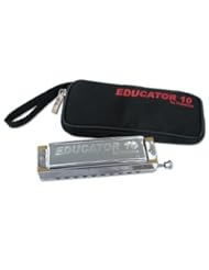 Musical Instruments: Hohnica Educator 10 Chromatic Harmonica, Key of C - Hohner Inc, USA
