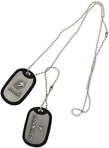 Metal Gear Solid Rising Dog Tags with Maverick Logo and Rubber Rim by Metal Gear Rising