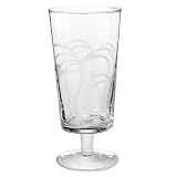 Etched Palm Glasses Set of 4