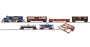 Trainline Big Sky Express Diesel Freight HO scale Train Set with Bachmann EZ Track CSX