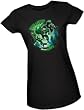 Green Lantern Corps -- Green Lantern Movie Crop Sleeve Fitted Juniors T-Shirt