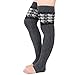 Women Thigh High Over Knee Knitted Cashmere Leg Warmer Boot Socks Leggings