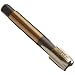 Dormer MTT-X E040 Powdered Metal Pipe Tap, Straight Flute, BSP, Gold Oxide Finish, Round Shank With Square End, Plug Chamfer