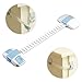 CHICOO Premium Quality Adjustable Multi Use Child Safety Strap Locks - Latches, Blue & White, No Tools and Drilling Required