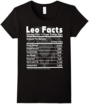 Women's Leo Facts - Birthday gift for Leo XL Black